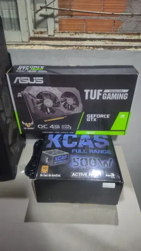 Kit placa de video e fonte 500w