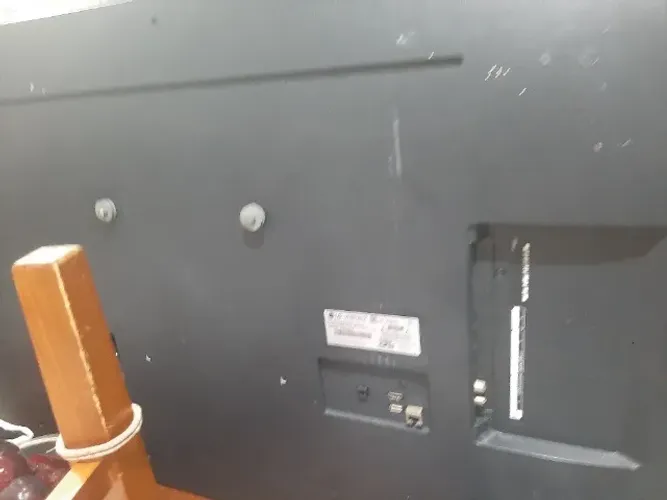 Tela LG 50 polegadas tela com listras