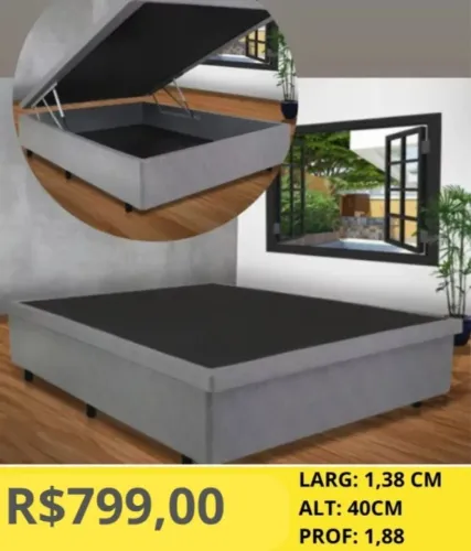 CAMA BOX CASAL A PRONTA ENTREGA