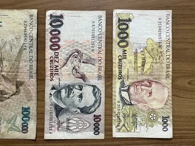 Cédulas antigas coleção