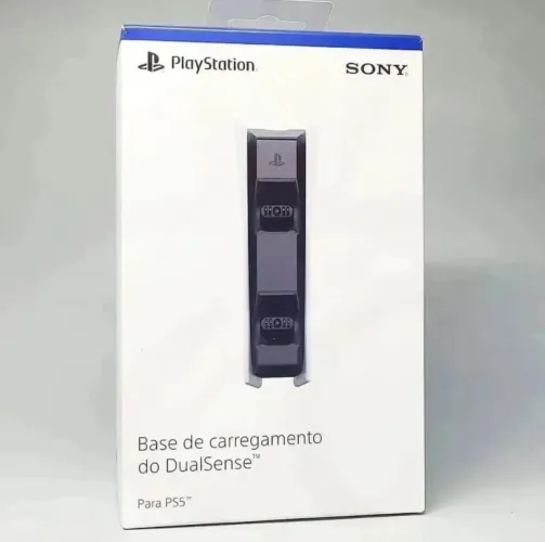 Carregador duplo de controle ps5, original sony