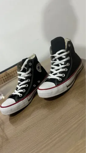 Tênis All Star Cano Alto Preto - Original