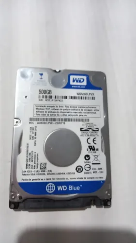 HD 500 gb WESTERN DIGITAL BLUE de NOTEBOOK - saúde ótima - 007