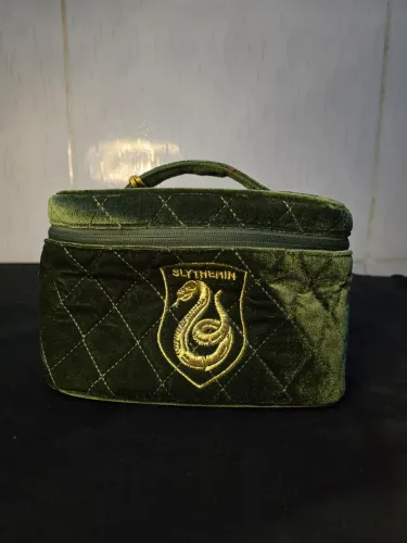 Necessaire Harry Potter Veludo Sonserina 