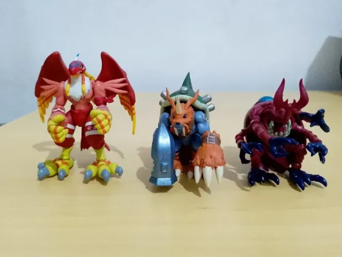 3 digimon SHODO Bandai - preços na descrição
