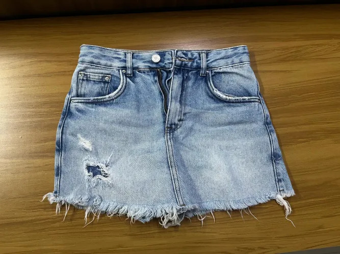 short saia jeans youcom