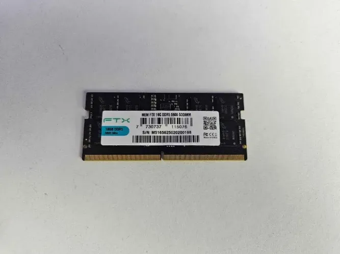 Memória RAM Notebook 16GB DDR5 5600Mhz FTX