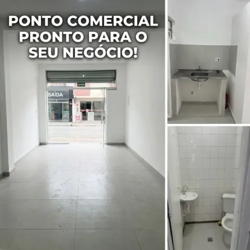 Lojas Comerciais no Centro de SV (19 a 34m²) - Direto c/ Proprietário (primeira locação)