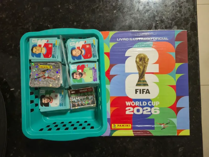 Álbum copa 2026 CAPA DURA + todas as 980 FIGURINHAS do álbum