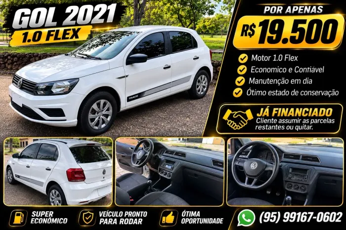 Volkswagen Gol Geração VII 1.0 12V Flex Mec. 4P 2021
