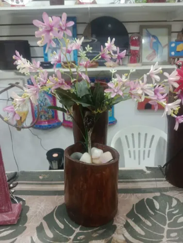Fonte de água artesanal feito em bambu