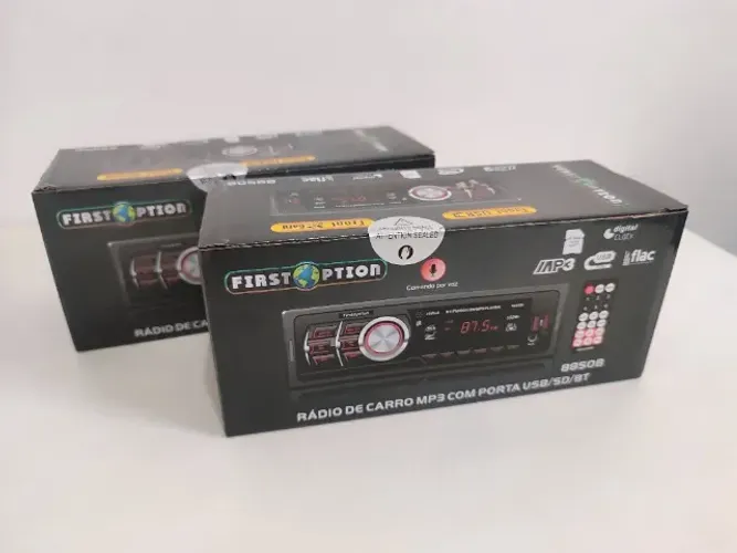 Som automotivo mp3 com rádio e conexão bluetooth, usb e sd