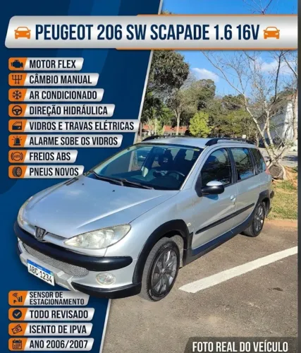 Peugeot 206 SW Escapade 1.6 16V Flex 5P 2007