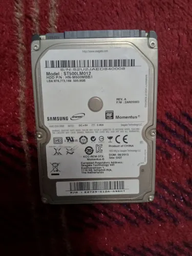 HD Samsung Momentus 500GB SATA 2,5