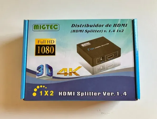 Distribuidor Splitter 1×2 HDMI 1.4V 4k2k full HD 3D
