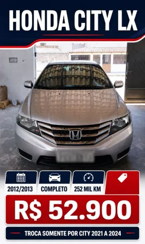 Honda City Sedan LX 1.5 Flex 16V 4P Aut. 2013