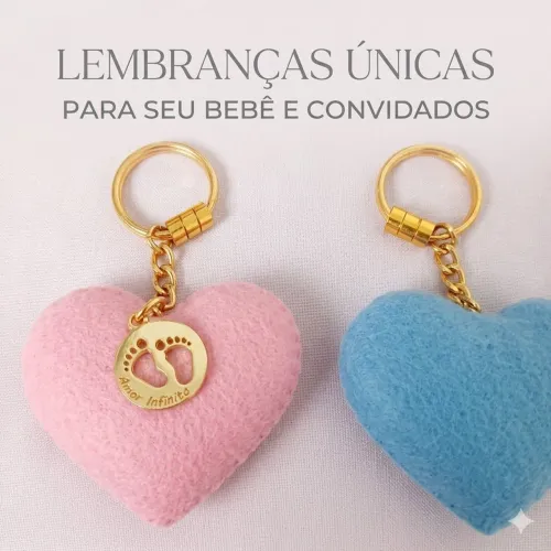 Chaveiro Personalizado para Lembrancinha de Aniversário e Maternidade