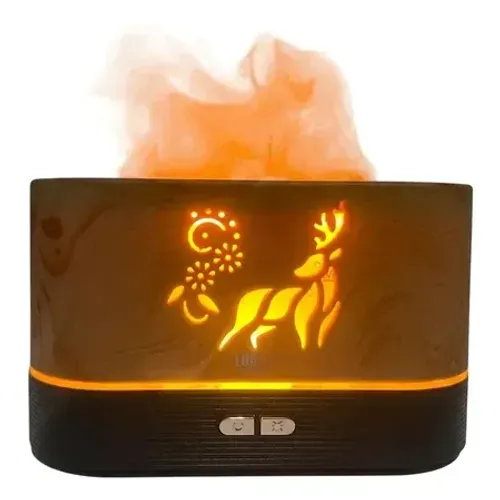 Umidificador Aromatizador Luatek Chamas Usb Bivolt 200 Ml