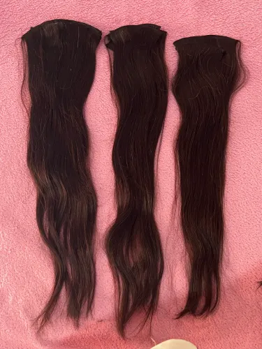 Cabelo brasileiro ( CASTANHO) 200gm 75 cm