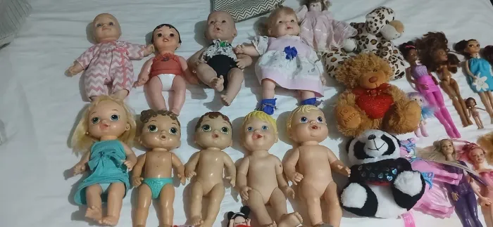 Lote de boneca com ursos todo original