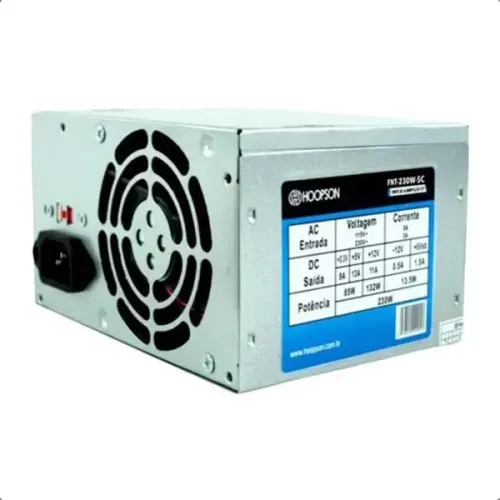 Fonte Chaveada ATX Hoopson FNT-230W+ 115/230v 230w