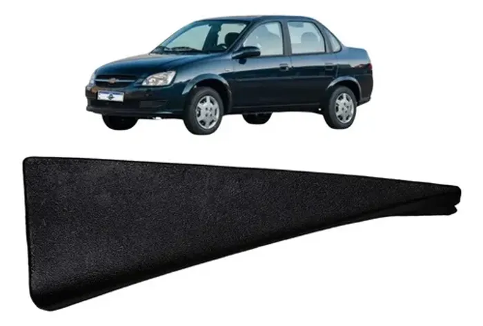 Moldura Interna Porta Tras Le Corsa Classic 2014 Uzad0 Preto