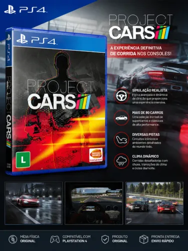 Project CARS PS4 ? Mídia Física Original