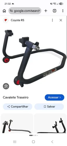 Vendo cavalete Coyote para moto