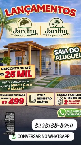 Casa condomínio fechado no programa minha casa é massa