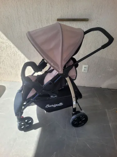 Carrinho de bebê Burigoto Ecco bege