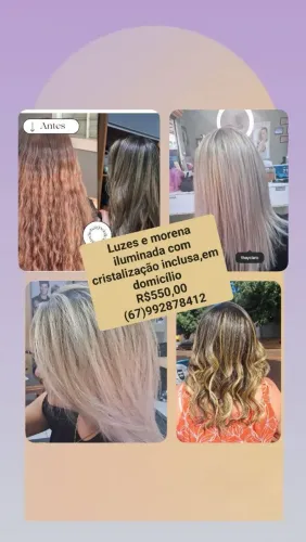 Luzes Morena iluminada com cristalização incluso.