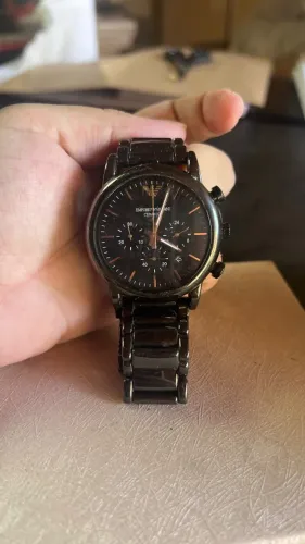 Relogio Emporio Armani Ar1509 Preto Ceramica