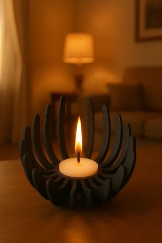 Luminária porta vela