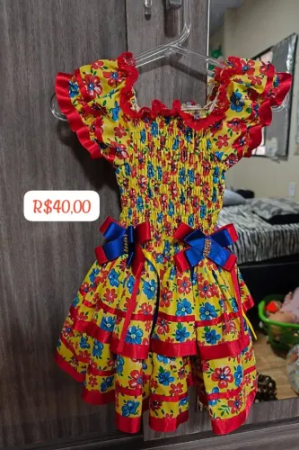 Vestido infantil festa junina