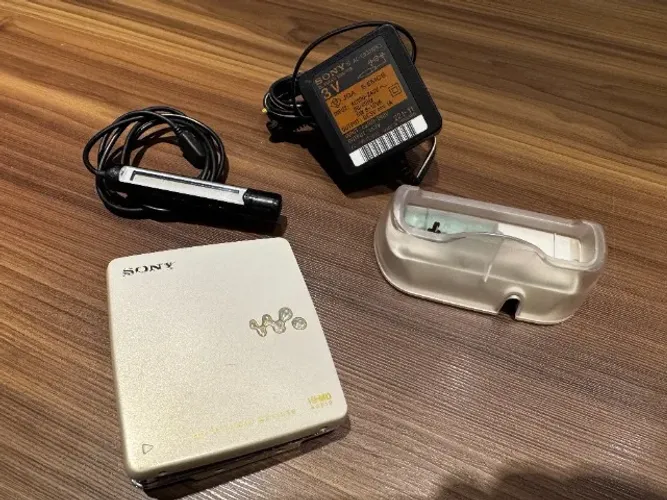 Sony MZ-EH50 Hi-MD Walkman - Revisado e Testado - Remoto, Dock e Fonte