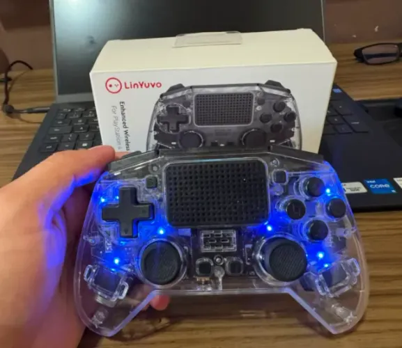 Controle Linyuv RGB Sem Fio Bluetooth Para Ps4/pro/slim