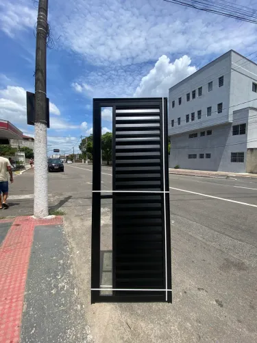 MEGA OFERTÃO - PORTA DE ALUMÍNIO PRETO 60CM 70CM 80CM