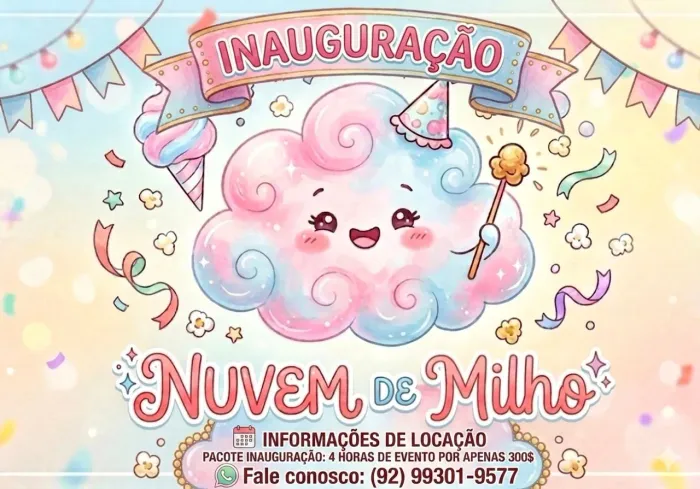 Pipoca e algodão doce 