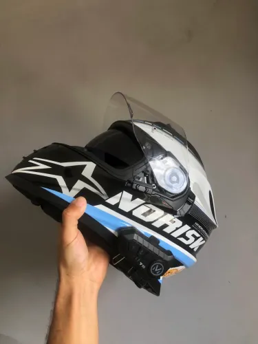 Capacete Norisk + Fone 54