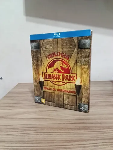 Box Blu- Ray Trilogia Jurassic Park Edição de Colecionador