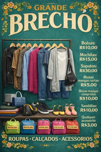 ROUPAS E ACESSÓRIOS (BRECHÓ)