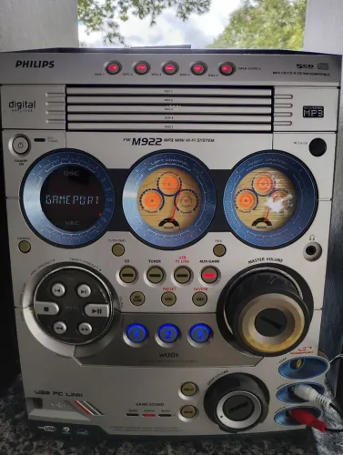 Phillips Fwm 922 funcionando perfeitamente mini System caixa som amplificada Boombox torre