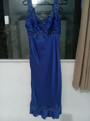 Vestido Azul P Longuete para Retirada Imediata no Henriquw Jorge