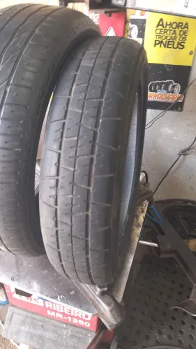 Pneu 16 perfil fino para suporte estepe pneu semi-novo por apenas r$ 150 à vista
