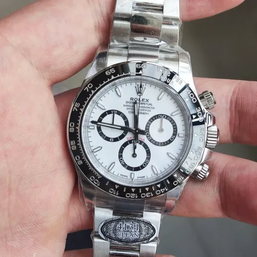 Relógio automático super c Daytona panda rolex 4131 completo