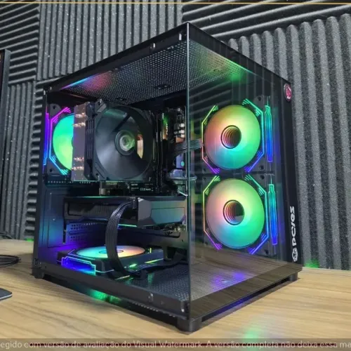 PC Gamer Ryzen 5 5500 RX 7600 8GB 16GB DDR4 3200 SSD NVMe 512GB A520M