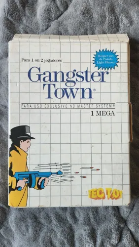 Cartucho Jogo Original Gangster Town Master System Bem Conservado na Caixa