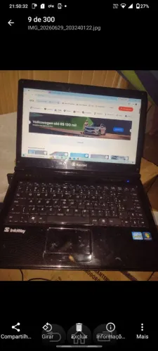 Notebook i3 4ram falta teclado mando teclado bluetooth externo