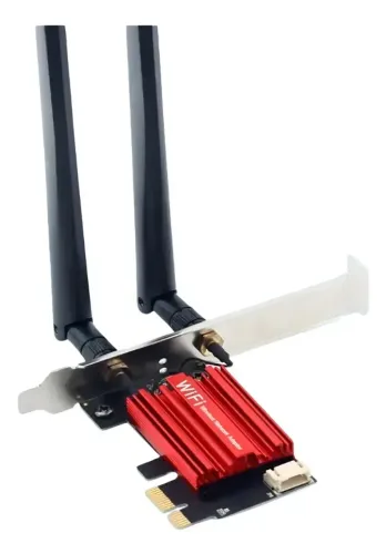 Placa De Rede WiFi PCI-E Fenvi AC1200 Dual Band 2.4G/5G Antena Dupla