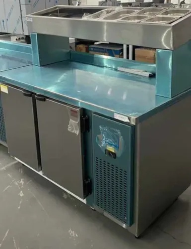 NZ. Balcão de serviço e condimentador refrigerado inox 1,35m KOFISA 